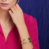 Roberto Coin Love in Verona Diamond Accent Bangle-Roberto Coin Love in Verona Medium Width Diamond Accent Bangle - 8882968AXBAXP