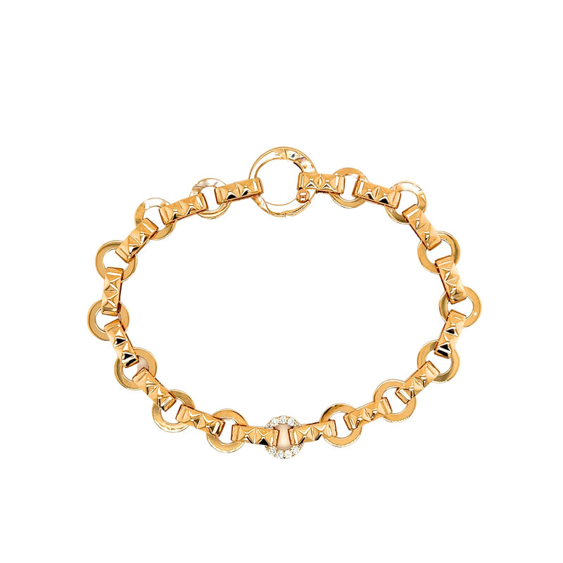 Roberto Coin Obelisco Diamond Accent Bracelet-Roberto Coin Obelisco Diamond Accent Bracelet - 8882742AXLBX