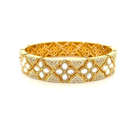 Roberto Coin Princess Flower Bangle-Roberto Coin Princess Flower Bangle -