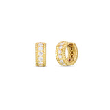 Roberto Coin Siena Diamond Huggy Hoop Earrings-Roberto Coin Siena Diamond Huggy Hoop Earrings - 111472AYERX0