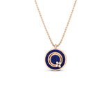 Roberto Coin Verona Diamond & Lapis Necklace-Roberto Coin Verona Diamond & Lapis Necklace - 8883126AX17X