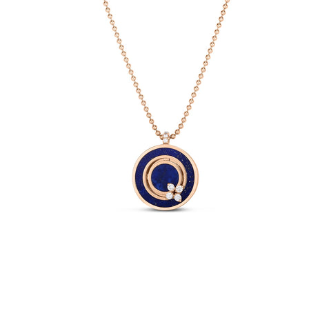 Roberto Coin Verona Diamond & Lapis Necklace-Roberto Coin Verona Diamond & Lapis Necklace - 8883126AX17X