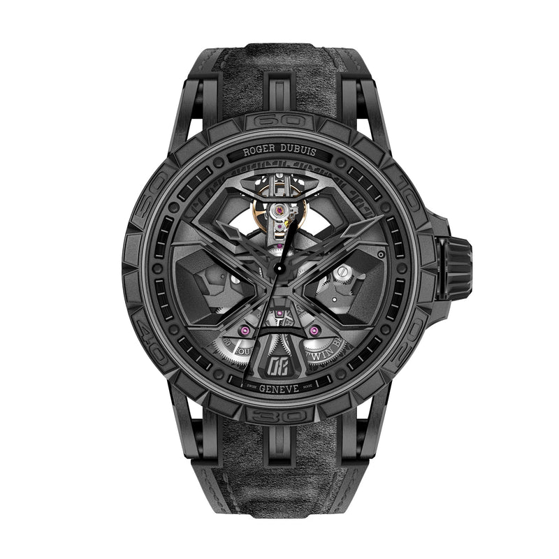 Roger Dubuis Excalibur Spider Huracán Black DLC Titanium 45mm-Roger Dubuis Excalibur Spider Huracán Black DLC Titanium 45mm - DBEX0829
