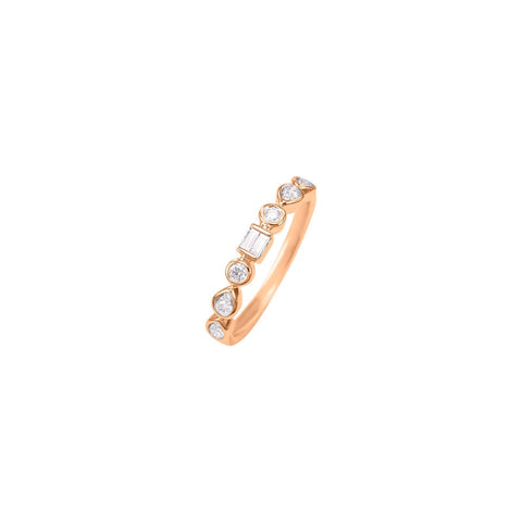 Rose Gold Diamond Band-Rose Gold Diamond Band - IRI00470R