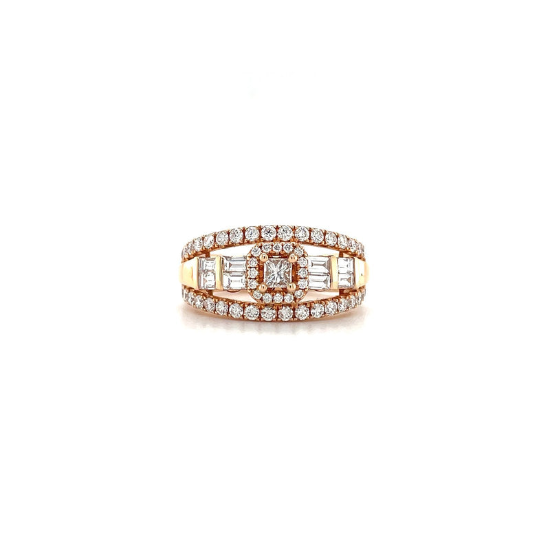 Rose Gold Diamond Ring-Rose Gold Diamond Ring - DREDW00885