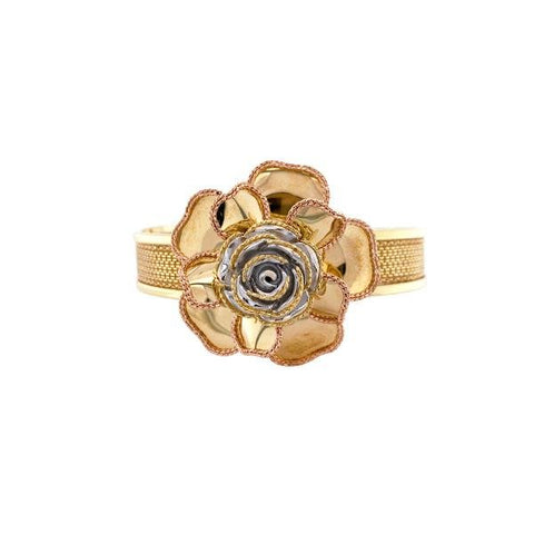Rose Gold Floral Bangle-Rose Gold Floral Bangle -