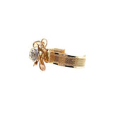 Rose Gold Floral Bangle-Rose Gold Floral Bangle -