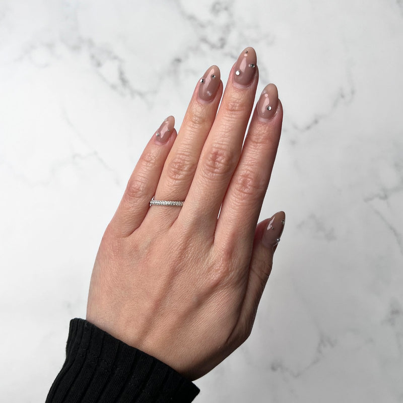 Round-cut Engagement Ring and Band Set-Round-cut Engagement Ring and Band Set - DRFMK03944