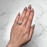 Round-cut Engagement Ring and Band Set-Round-cut Engagement Ring and Band Set - DRFMK03971