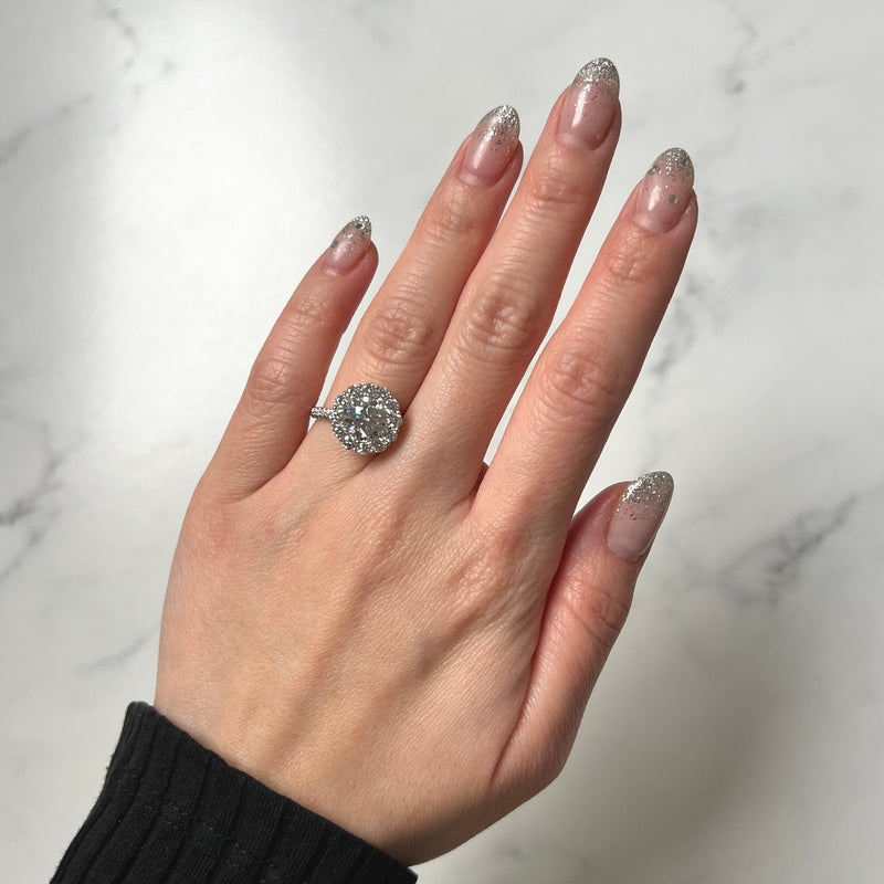 Round-cut Engagement Ring-Round-cut Engagement Ring - DRFMK03436