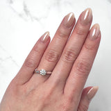 Round-cut Engagement Ring-Round-cut Engagement Ring - DRJST00869