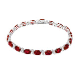 Ruby and Diamond Bracelet-Ruby and Diamond Bracelet - RBNEL00232