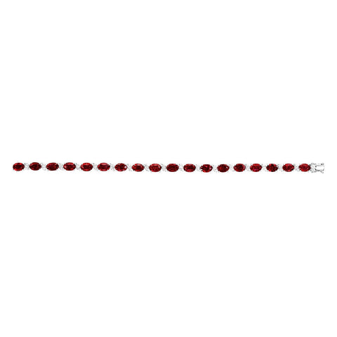 Ruby and Diamond Bracelet-Ruby and Diamond Bracelet - RBNEL00232