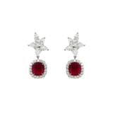 Ruby Diamond Earrings-Ruby Diamond Earrings - REUJD00055