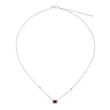 Ruby Diamond Necklace-Ruby Diamond Necklace - RNNEL00224