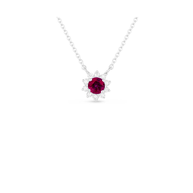 Ruby Diamond Pendant and Chain-Ruby Diamond Pendant and Chain - RNMAD00028