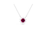 Ruby Diamond Pendant and Chain-Ruby Diamond Pendant and Chain - RNMAD00028