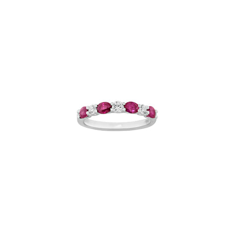 Ruby Diamond Ring-Ruby Diamond Ring - R6373-R