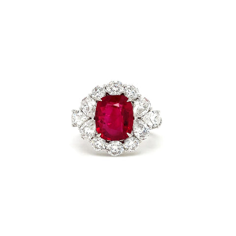 Ruby Diamond Ring-Ruby Diamond Ring - RRDEH00055