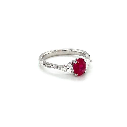 Ruby Diamond Ring-Ruby Diamond Ring -