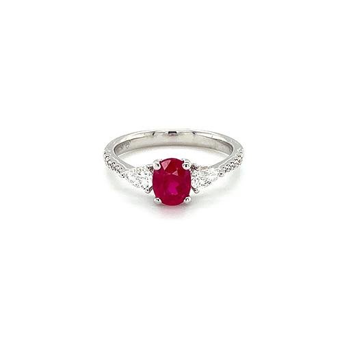 Ruby Diamond Ring-Ruby Diamond Ring -