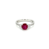 Ruby Diamond Ring-Ruby Diamond Ring -