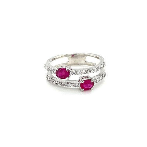 Ruby Diamond Ring-Ruby Diamond Ring -
