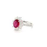 Ruby Diamond Ring-Ruby Diamond Ring - RREDW00455