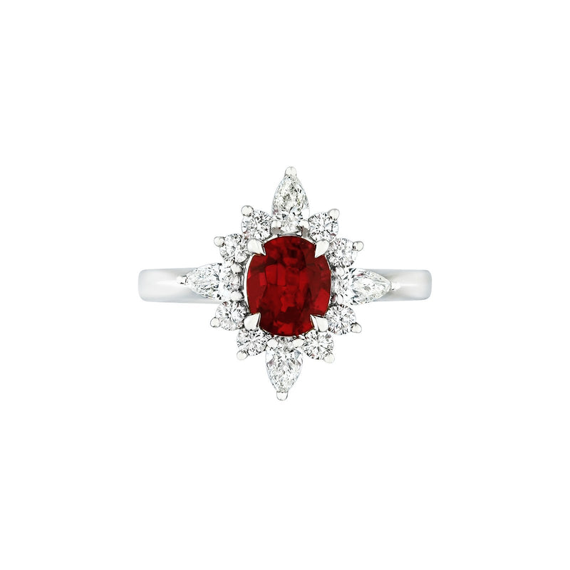 Ruby Diamond Ring-Ruby Diamond Ring - RRNEL00299