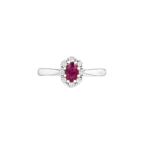 Ruby Diamond Ring-Ruby Diamond Ring - RRNEL00430