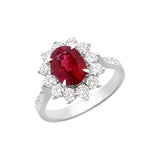 Ruby Diamond Ring-Ruby Diamond Ring - RRNEL00505