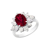 Ruby Diamond Ring-Ruby Diamond Ring - RRNEL00539