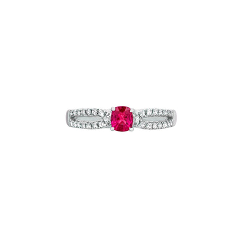 Ruby Diamond Ring-Ruby Diamond Ring - RRNEL00562