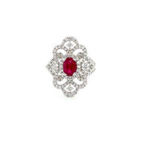 Ruby Diamond Ring-Ruby Diamond Ring -