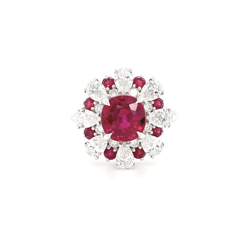 Ruby Diamond Ring-Ruby Diamond Ring - RRUJD00216