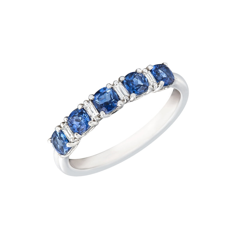 Sapphire Diamond Band-Sapphire Diamond Band - SRNEL00570