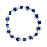 Sapphire Diamond Bracelet-Sapphire Diamond Bracelet -