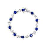 Sapphire Diamond Bracelet-Sapphire Diamond Bracelet -