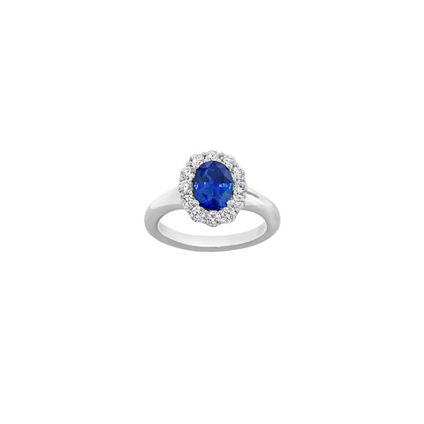 Sapphire Diamond Ring-Sapphire Diamond Ring -