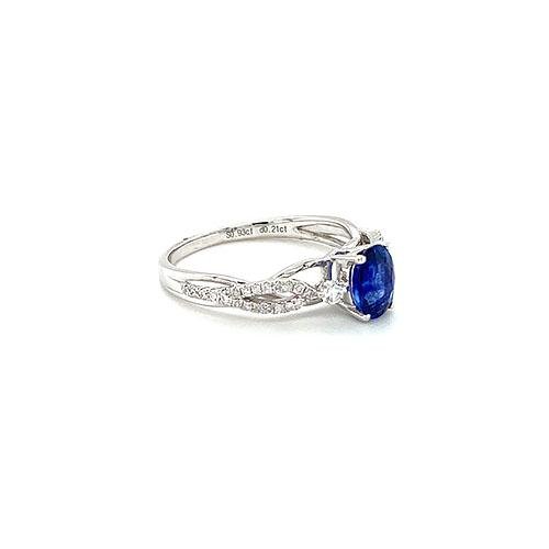 Sapphire Diamond Ring-Sapphire Diamond Ring -