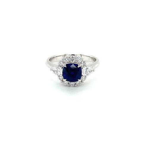 Sapphire Diamond Ring-Sapphire Diamond Ring -