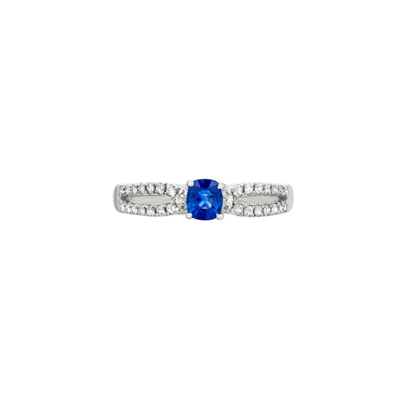 Sapphire Diamond Ring-Sapphire Diamond Ring - SRNEL00471