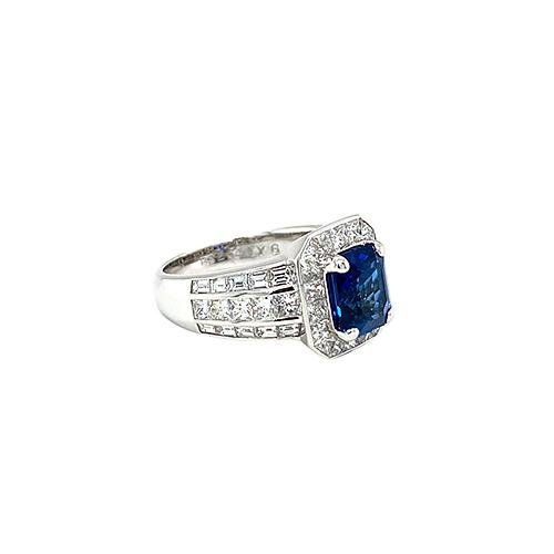 Sapphire Diamond Ring-Sapphire Diamond Ring -