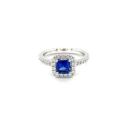 Sapphire Diamond Ring-Sapphire Diamond Ring -