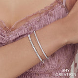 Shy Creation Diamond Bangle 2.00 CT-Shy Creation Diamond Bangle - SC22005524ZS - Shy Creation Diamond Bangle in 14 karat white gold with diamonds totaling 2.00 carats.