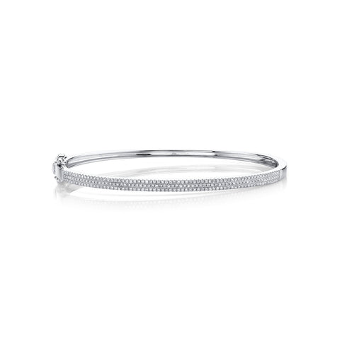 Shy Creation Diamond Bangle 0.52 CT-Shy Creation Diamond Bangle - SC55002255ZS - Shy Creation Diamond Bangle in 14 karat white gold with diamonds totaling 0.52 carats.