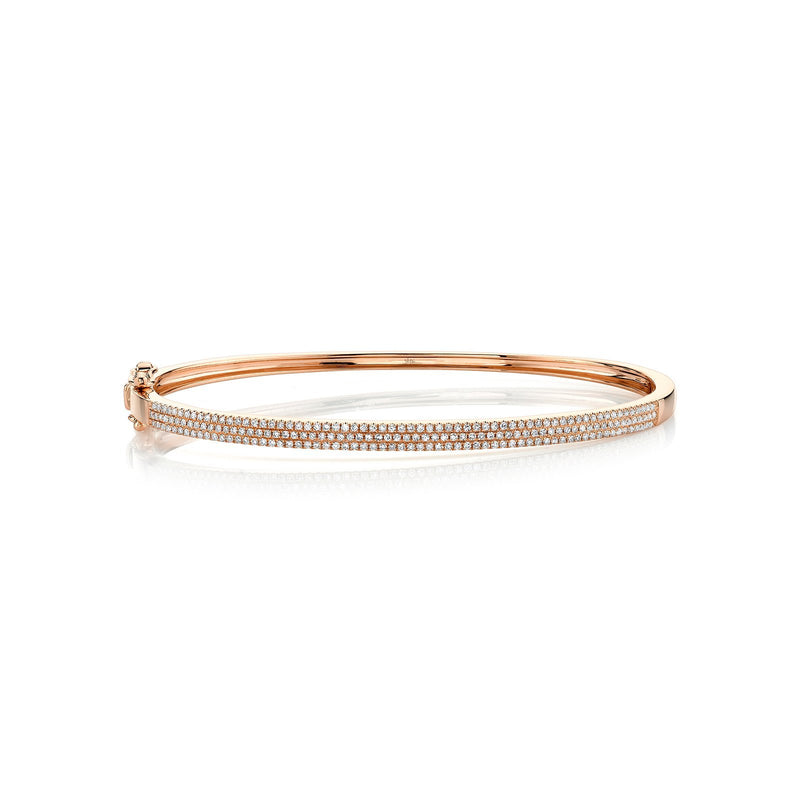 Shy Creation Diamond Pave Bangle 0.52 CT-Shy Creation Diamond Bangle - SC55002257ZS - Shy Creation Diamond Bangle in 14 karat rose gold with diamonds totaling 0.52 carats.