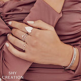 Shy Creation Diamond Pave Bangle 0.52 CT-Shy Creation Diamond Bangle - SC55002257ZS