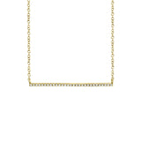 Shy Creation Diamond Bar Necklace 0.08 CT-Shy Creation Diamond Bar Necklace - SC55001291