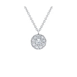 Shy Creation Diamond Cluster Necklace 0.50 CT-Shy Creation Diamond Cluster Necklace - SC22008043